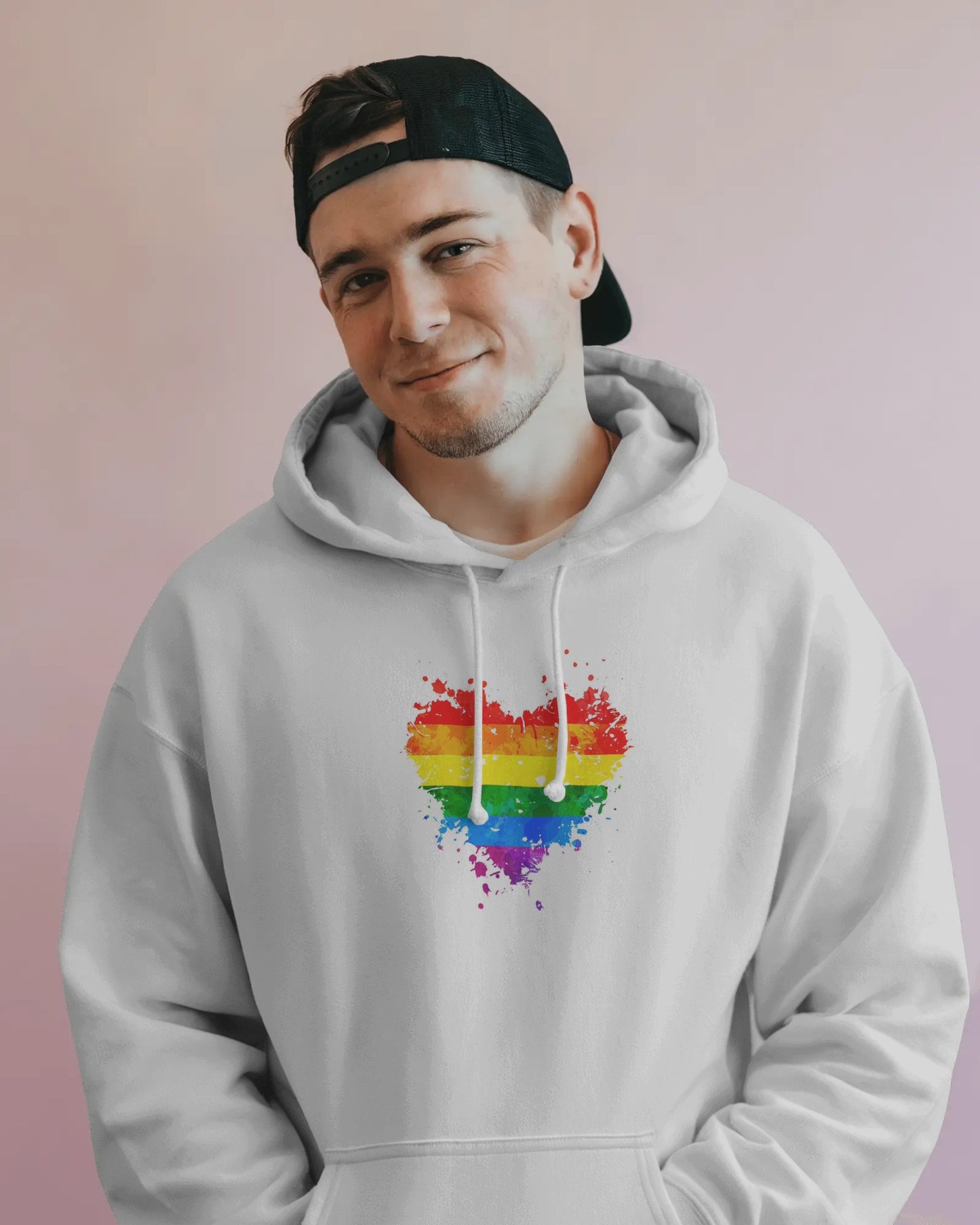 Rainbow Heart Hoodie – Wear Your Pride Close to Your Heart LGBTQ