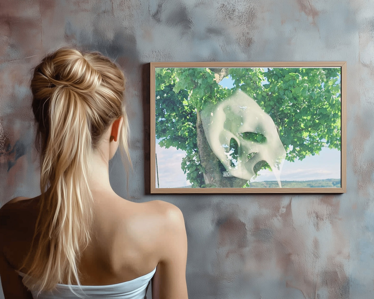 "Whisper in the Trees" scary scream inspired Art Print A6, A4 and A3 available