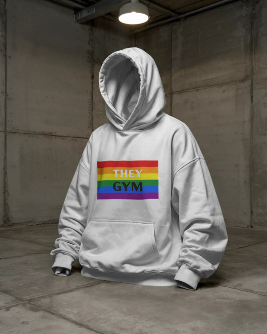 They/Them Gym Hoodie – Repping Pronouns and Power LGBTQ