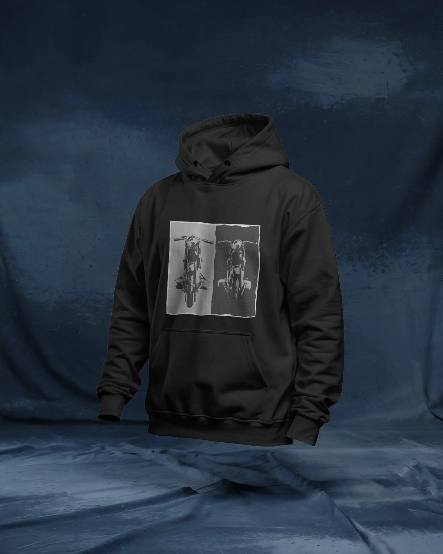 Vintage Ride Contrast Classic Cruiser motorcycle motorbike Hoodie