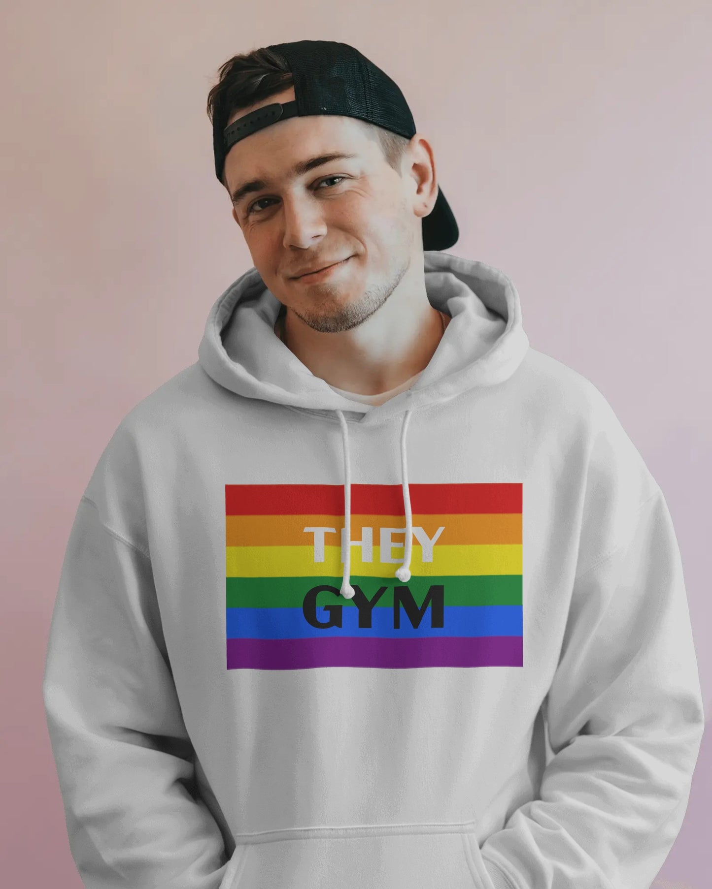 They/Them Gym Hoodie – Repping Pronouns and Power LGBTQ