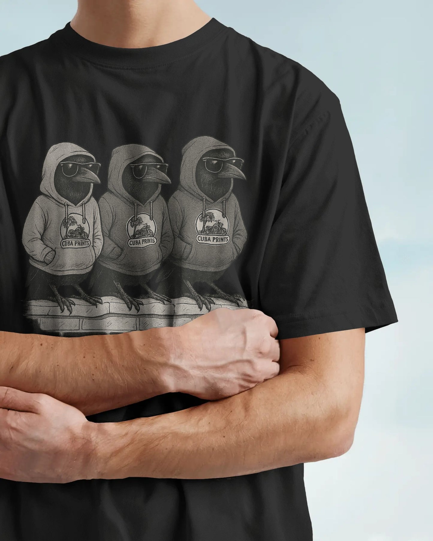 Cuba Prints “Cool Crows” or 3 Craws T-Shirt – streetwear style xs-xxl