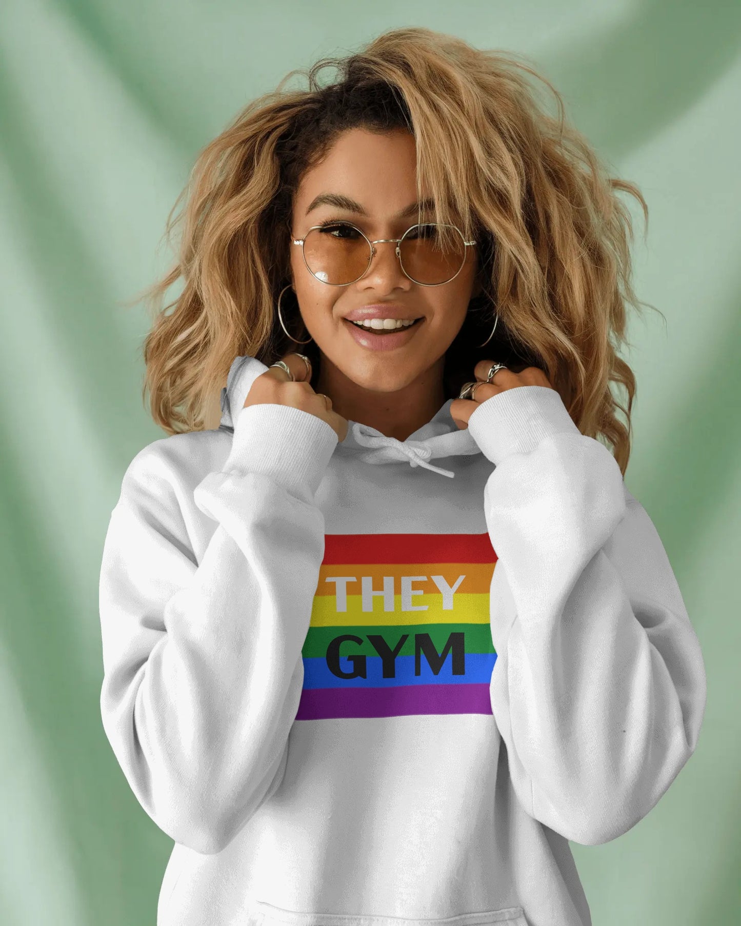 They/Them Gym Hoodie – Repping Pronouns and Power LGBTQ