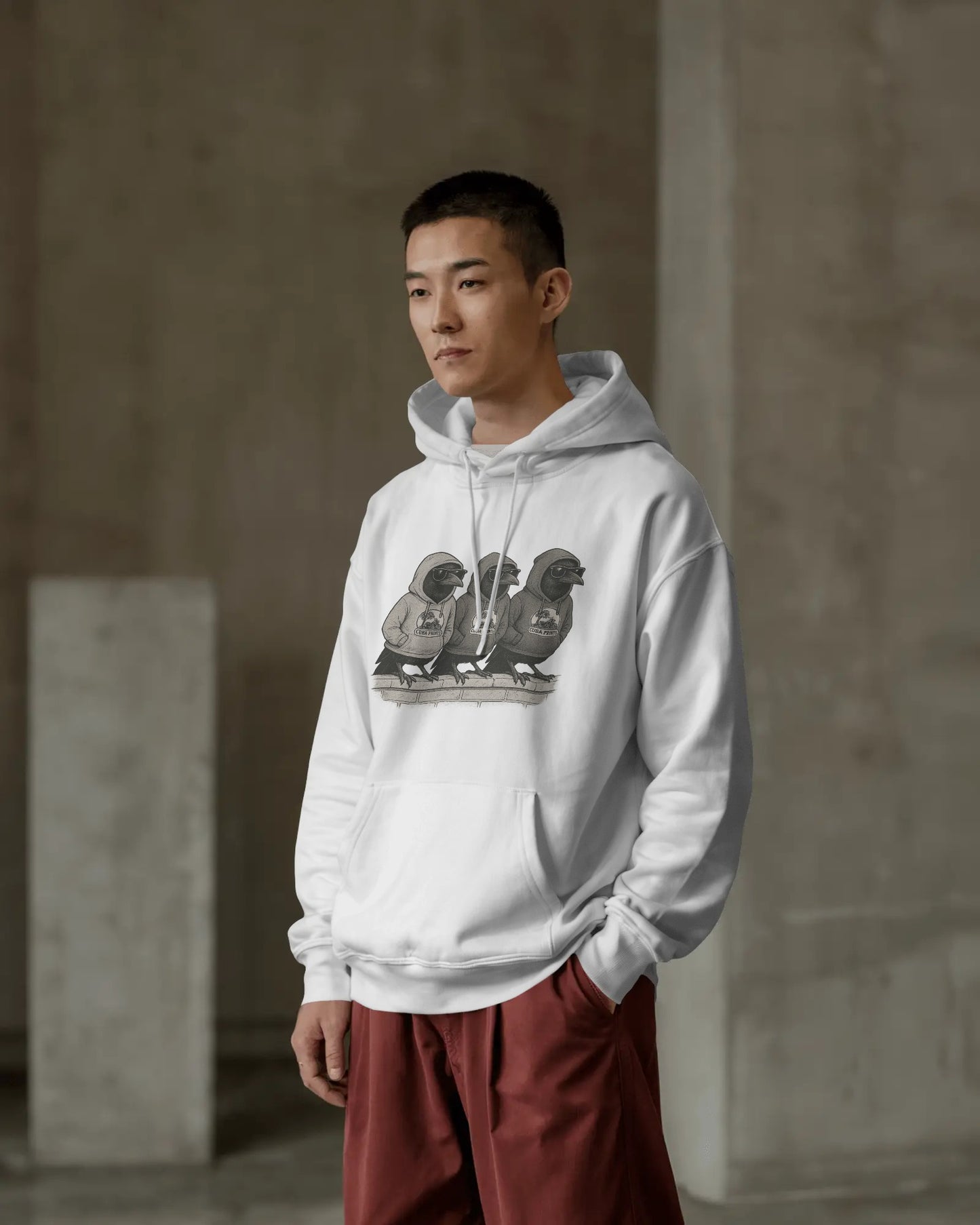 Cuba Prints “Cool Crows” or 3 Craws hoodie – streetwear style