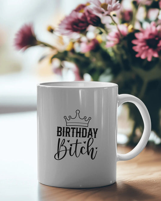 Happy Birthday, Bitch – Mug & Coaster Set, BFF, gift for her or him