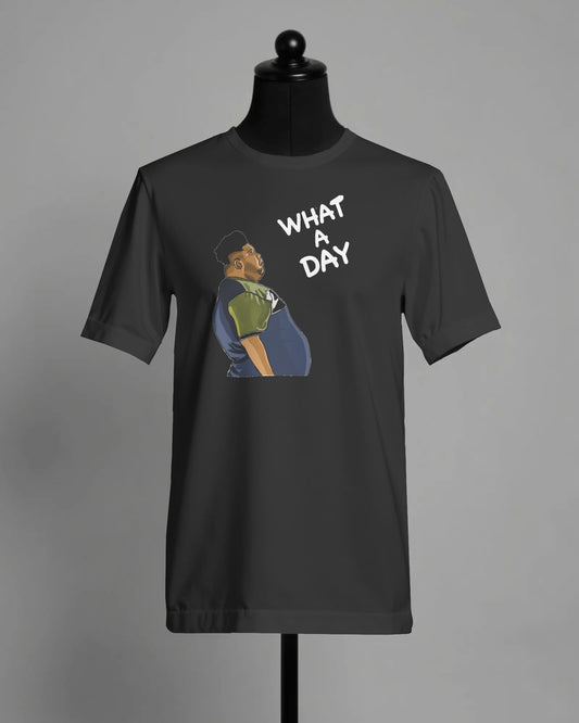 what a day t shirt harvey price s-xxl Black