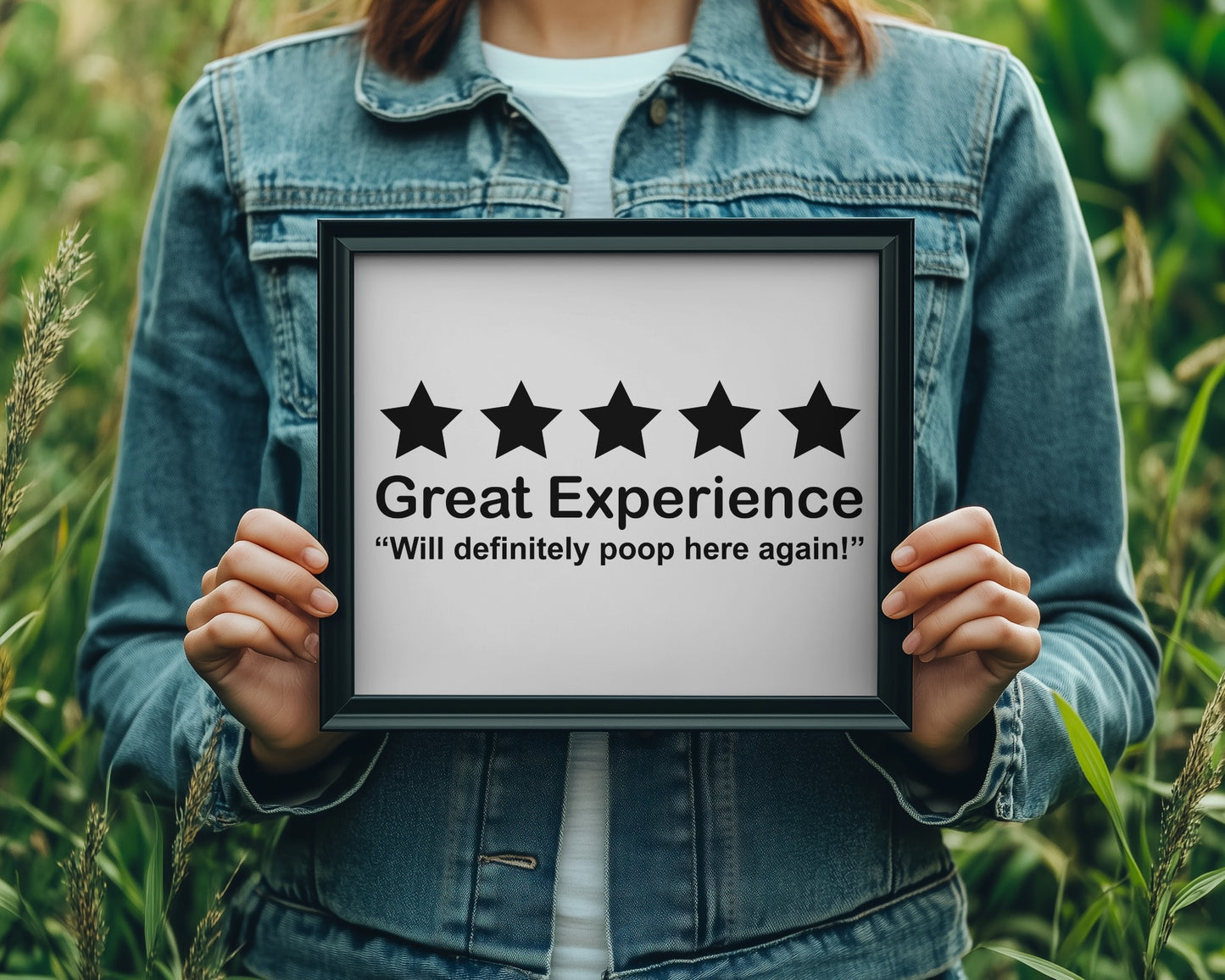 Bathroom Print Toilet Posters Funny Wall Art. 5 stars would poop here again
