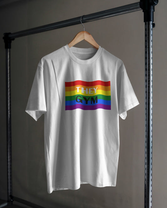 They/Them Gym T-Shirt – Strong, Proud, and Unapologetically You xs-xxl LGBT