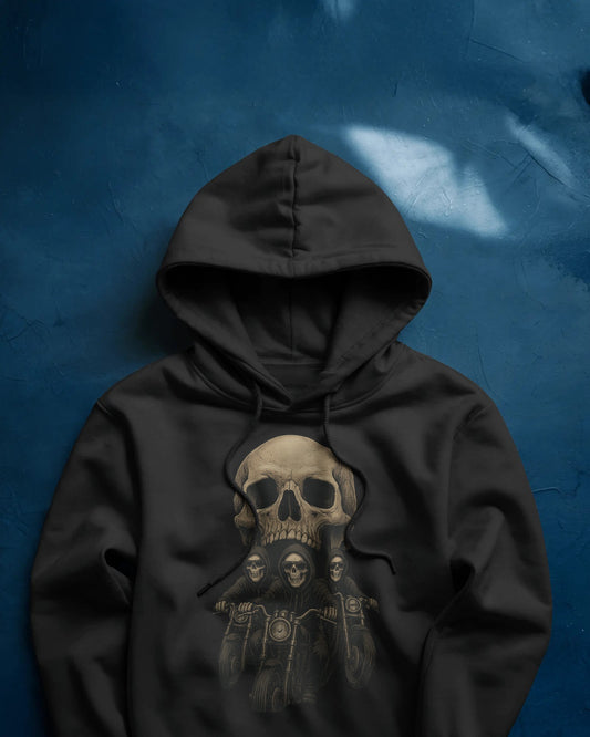 The Reaper Ride – By Cuba Prints Vol. 2 motorcycle motorbike black Hoodie