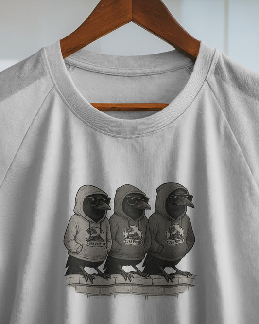 Cuba Prints “Cool Crows” or 3 Craws T-Shirt – streetwear style xs-xxl