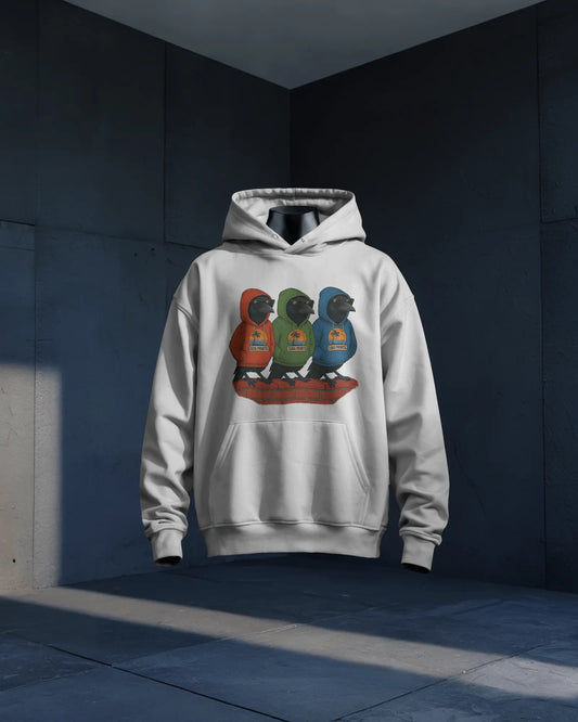 Cuba Prints “Cool Crows” or 3 Craws hoodie colour print – streetwear style