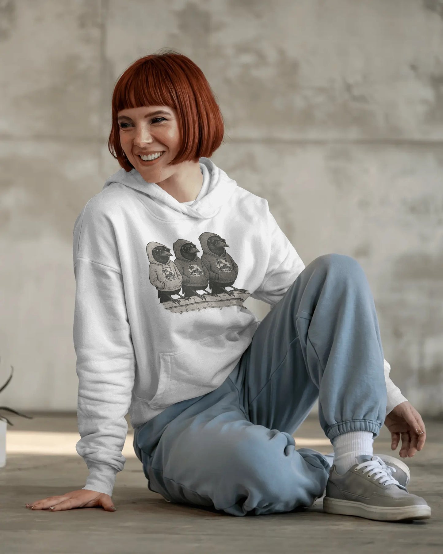 Cuba Prints “Cool Crows” or 3 Craws hoodie – streetwear style