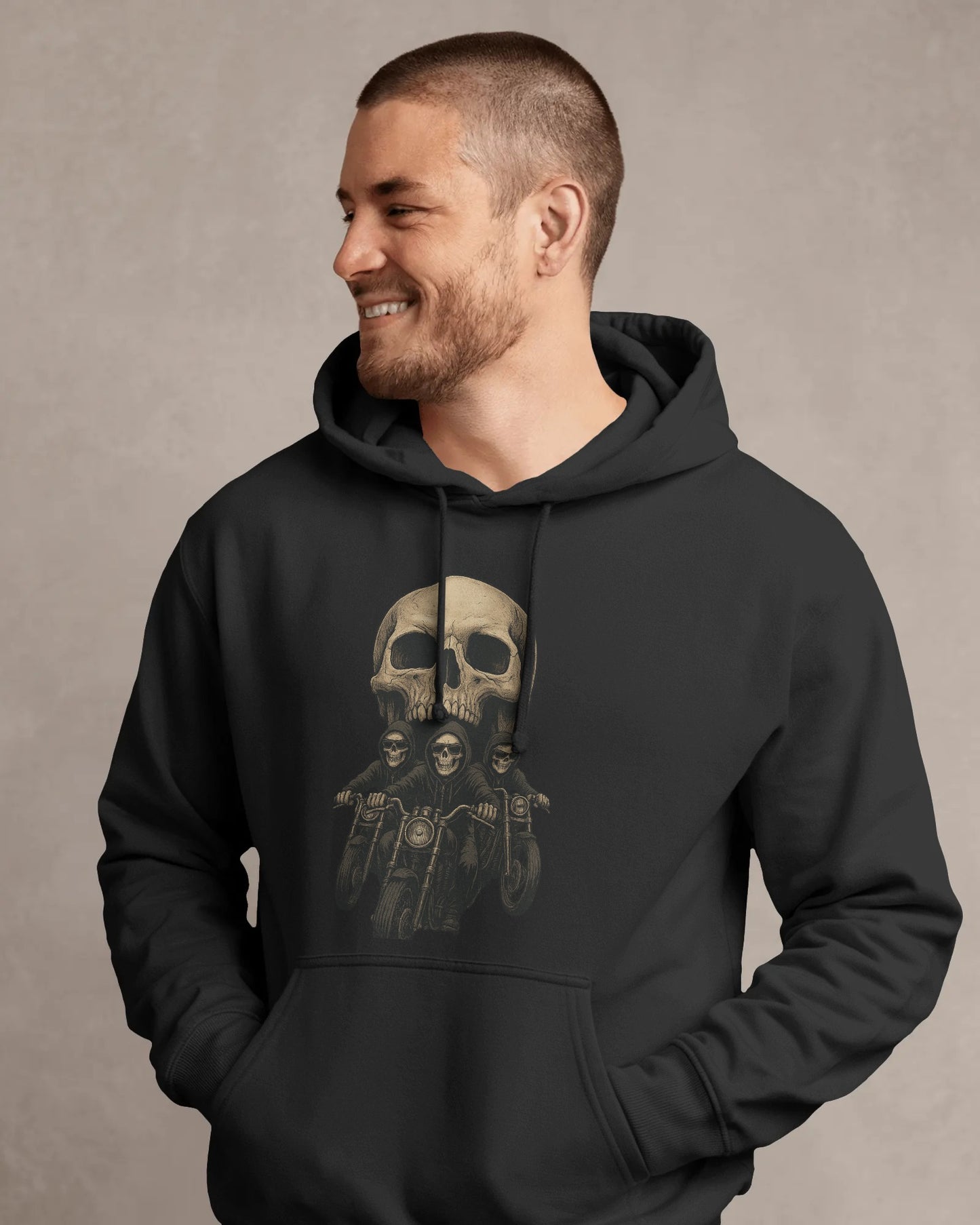 The Reaper Ride – By Cuba Prints Vol. 2 motorcycle motorbike black Hoodie
