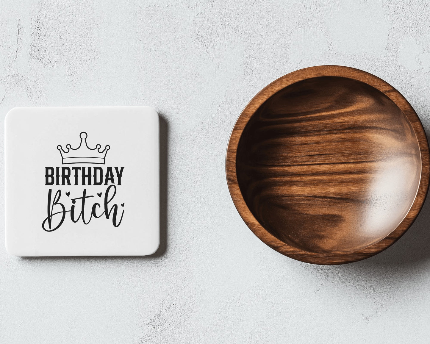 Happy Birthday, Bitch – Mug & Coaster Set, BFF, gift for her or him